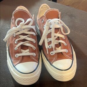 Converse Brown and White Athletic Shoes